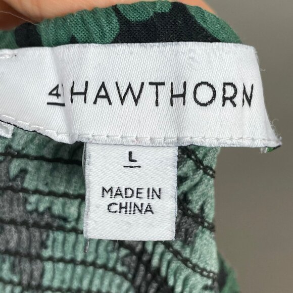 41 Hawthorn Dress Floral Sleeveless Shirred Smocked Back Pockets Size Large - Picture 6 of 11